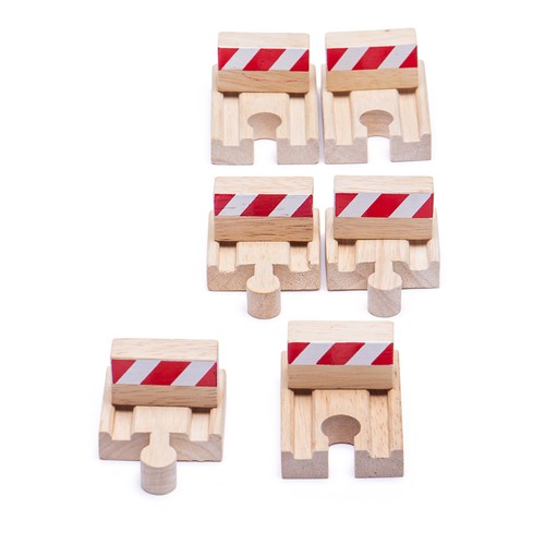 Bigjigs rail wooden buffers - bigjigs,
