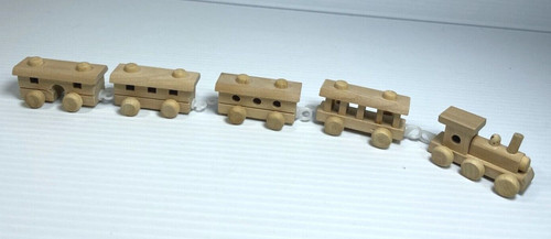 Wooden toy train set 5 - toy,