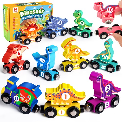 Helsort wooden dinosaur number - helsort,