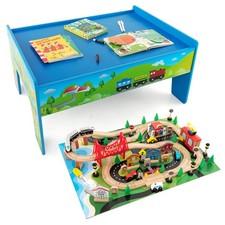 80 Piece Wooden Train Set