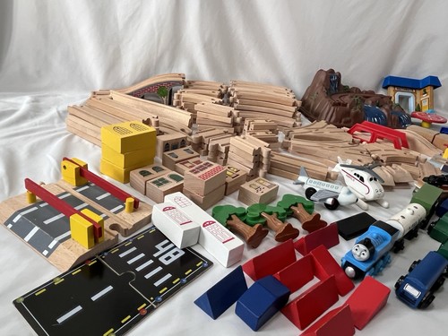 Wooden train set lot 150 - set, 150+