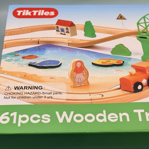 Tiktiles 61pcs wooden train - 61pcs,