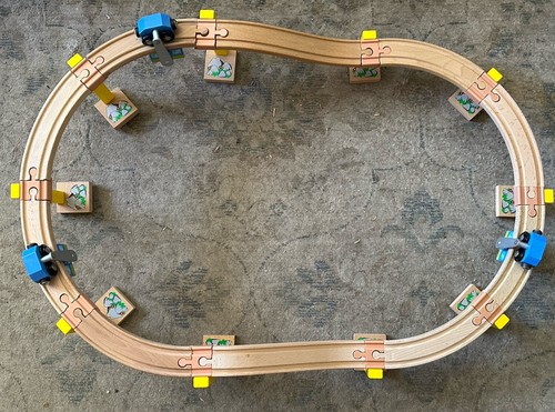 Wooden gondola sky train - train, set