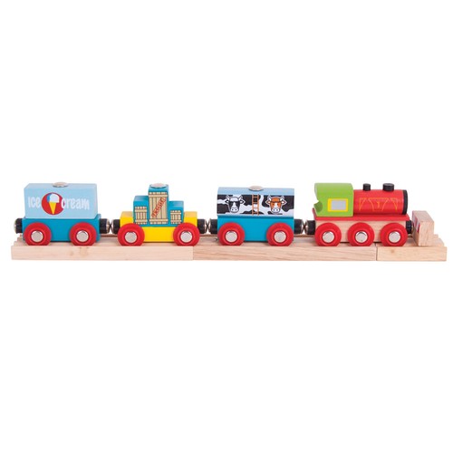 Bigjigs rail goods train with - bigjigs,