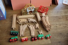 MIXED BRANDS WOODEN TRAIN SET