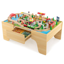 Kids Wooden Train Tracks Set