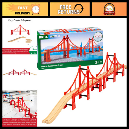 Double suspension bridge for - double,