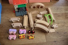 MIXED BRANDS WOODEN TRAIN SET