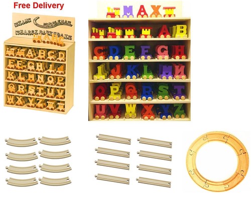 Wooden name train letters - train, set