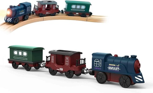 Electric wooden train for kids - electric,