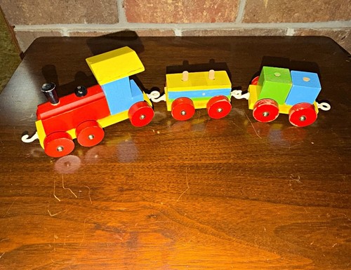 Wooden toy train set - train,
