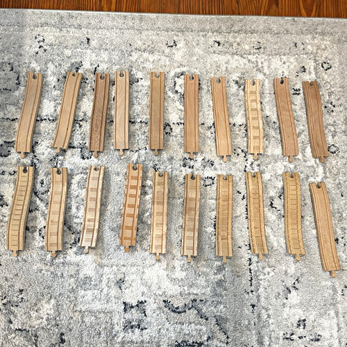 Wooden railway track lot - wooden,