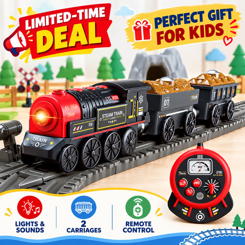Woodenfun motorized train - motorized, for