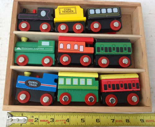 Pcs wooden magnetic - wooden, train