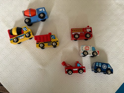 Set wooden railway train - set,