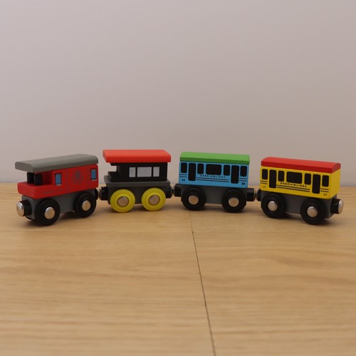 Wooden train track passenger - track,
