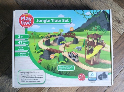 Playtive wooden train - train, set