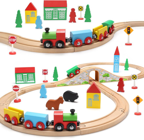 Wooden train set - train, for