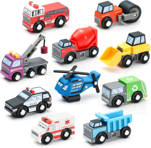 Wooden train set - wooden,