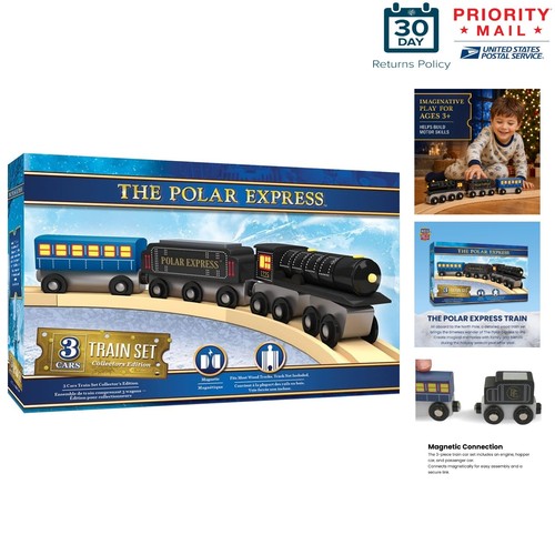 Wooden train set polar express - train,