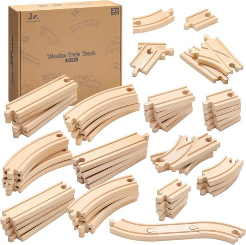 Wooden train track lot - train,