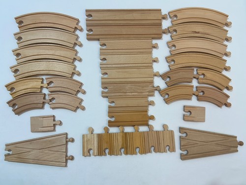 Wooden train track - track, x34