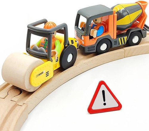 Wooden train cars - train,