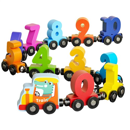 Magnetic wooden alphabet - wooden,