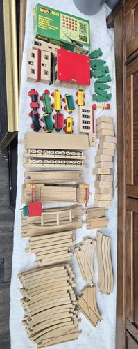 Vintage brio wooden train - vintage,