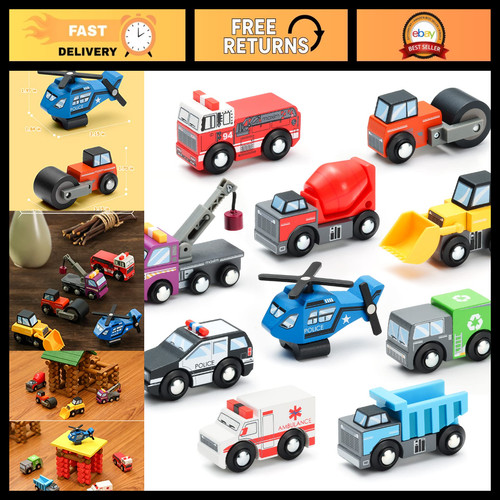 Wooden train set accessories - wooden,