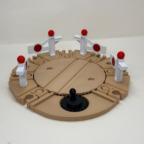 Wooden railway roundabout - wooden,
