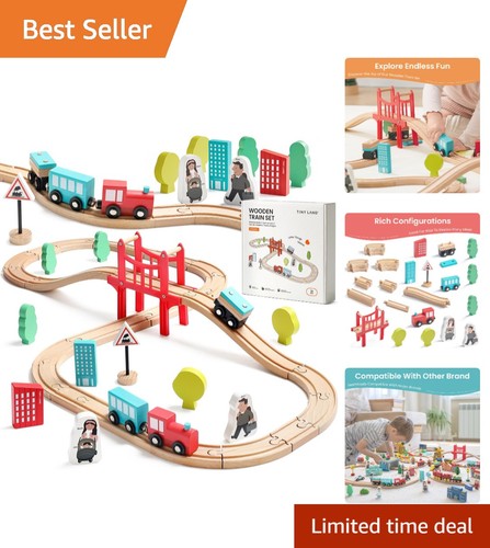 Pcs wooden train - pcs, for