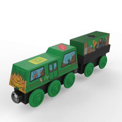 Trashy terry wooden - -, train