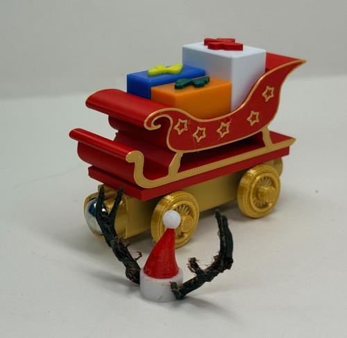 Wooden railway christmas train - railway,