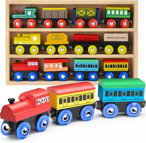 Wooden train set pcs - set,