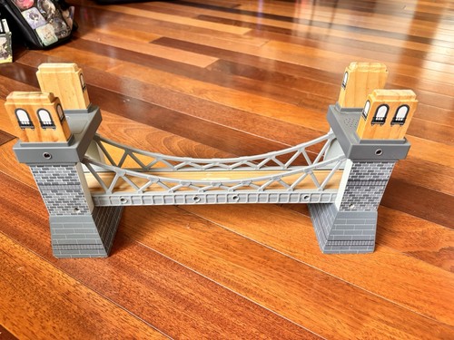 Wooden train tower bridge - wooden,