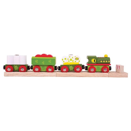 Bigjigs rail wooden dinosaur - wooden,