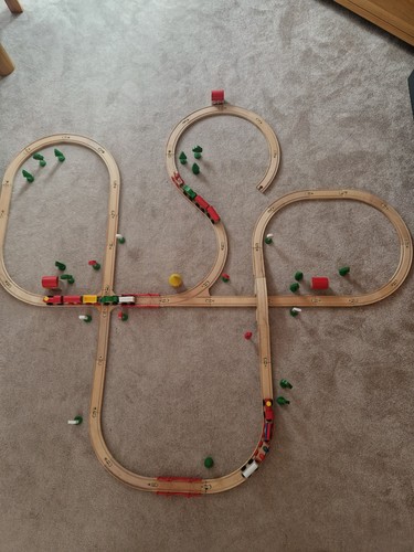 Playwell wooden train set - playwell, with