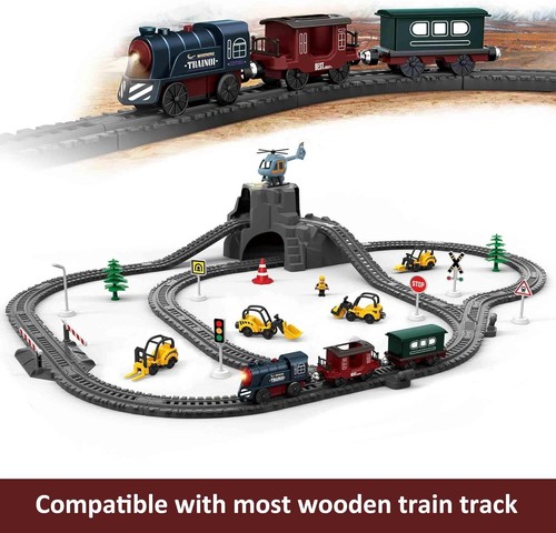 Battery powered wooden train - battery-powered,