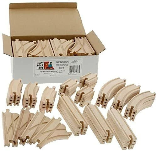 Wooden train track lot - track,
