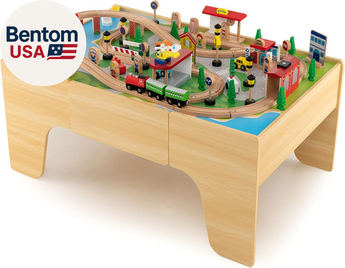 Piece wooden train table - piece,