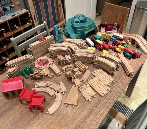 Huge wooden train - huge, bundle