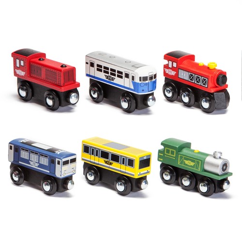 Piece wooden train - car, set
