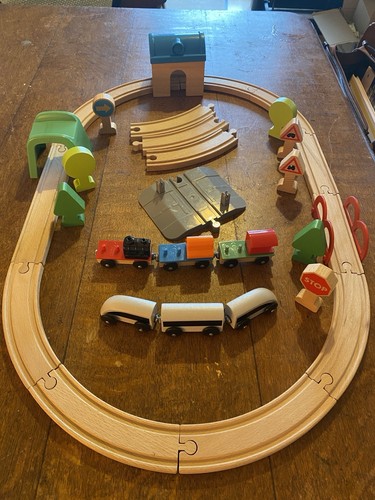 Wooden train set - wooden,