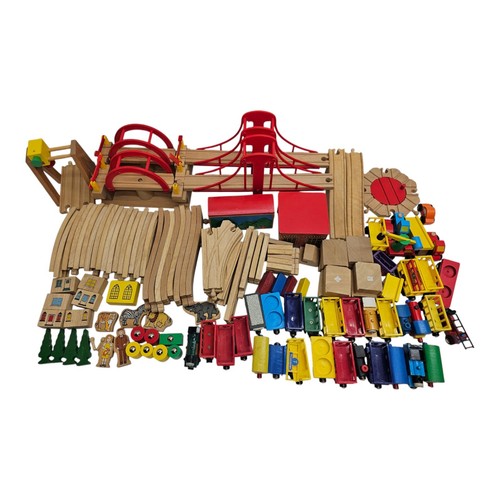 Wooden train set mixed - wooden,