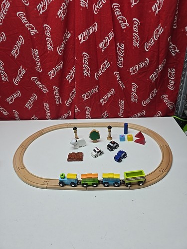Wooden train set bundle - wooden,