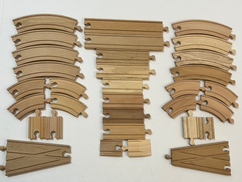 Wooden train track set - track, x32