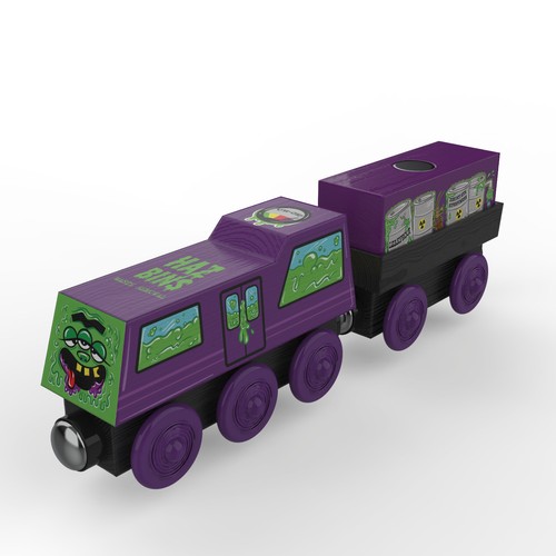 Toxic ted wooden train - -, set