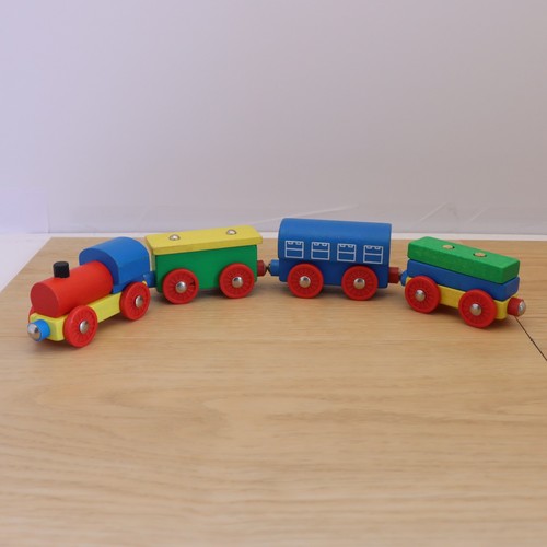 Wooden train track - wooden, elc