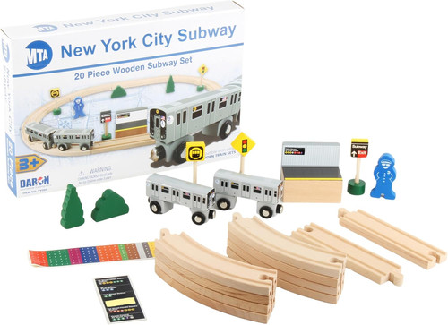 Mta wooden train set - train, toy